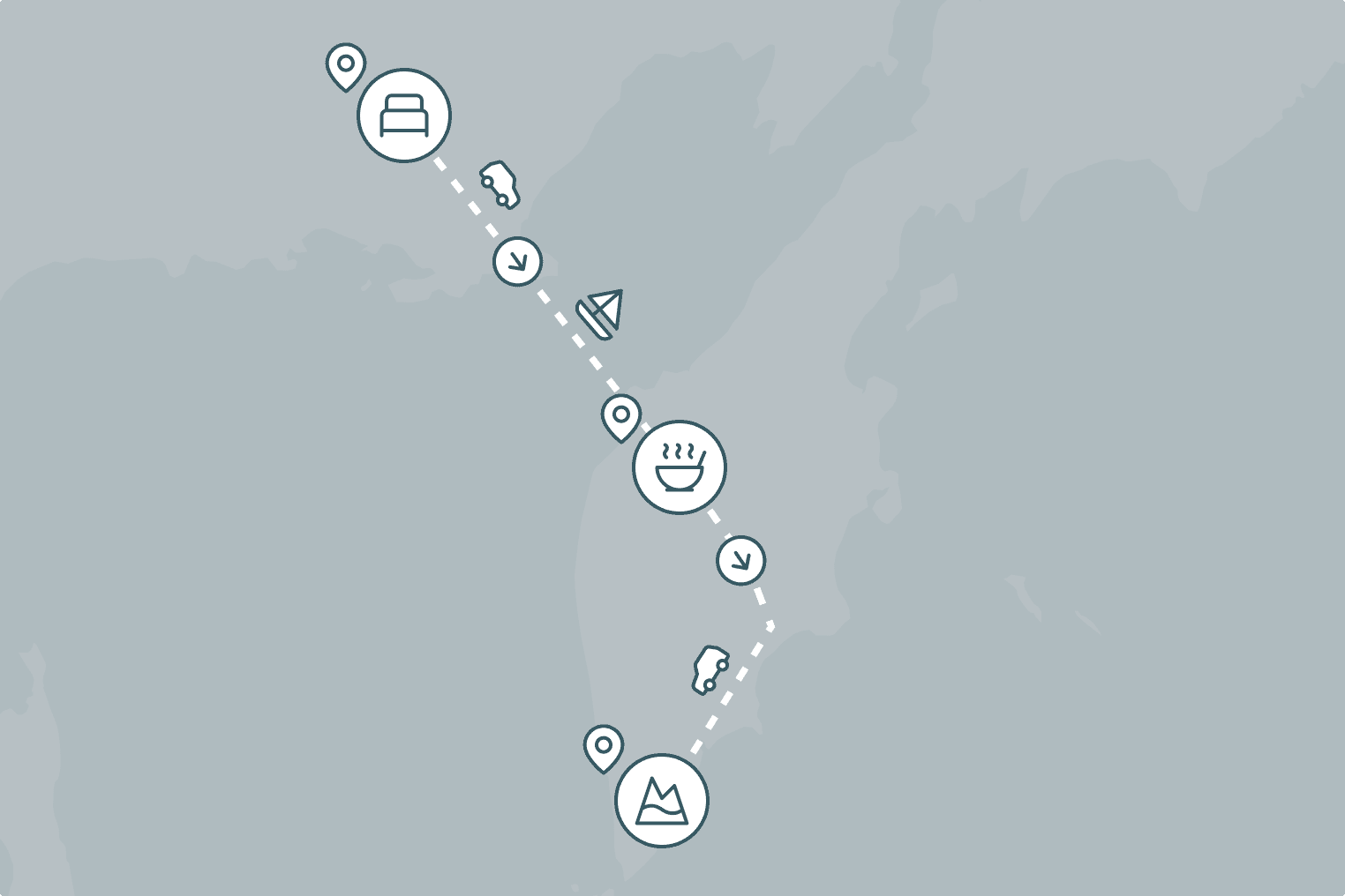 Карта маршрутов Сивуч Тур